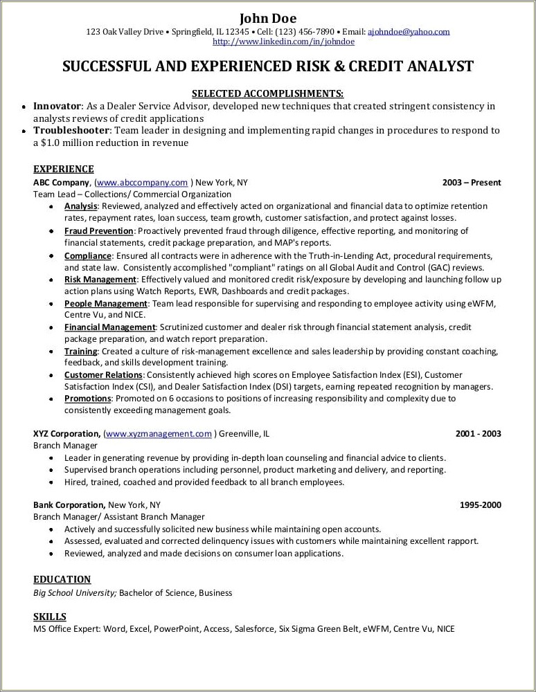 resume-for-a-credit-manager-resume-example-gallery