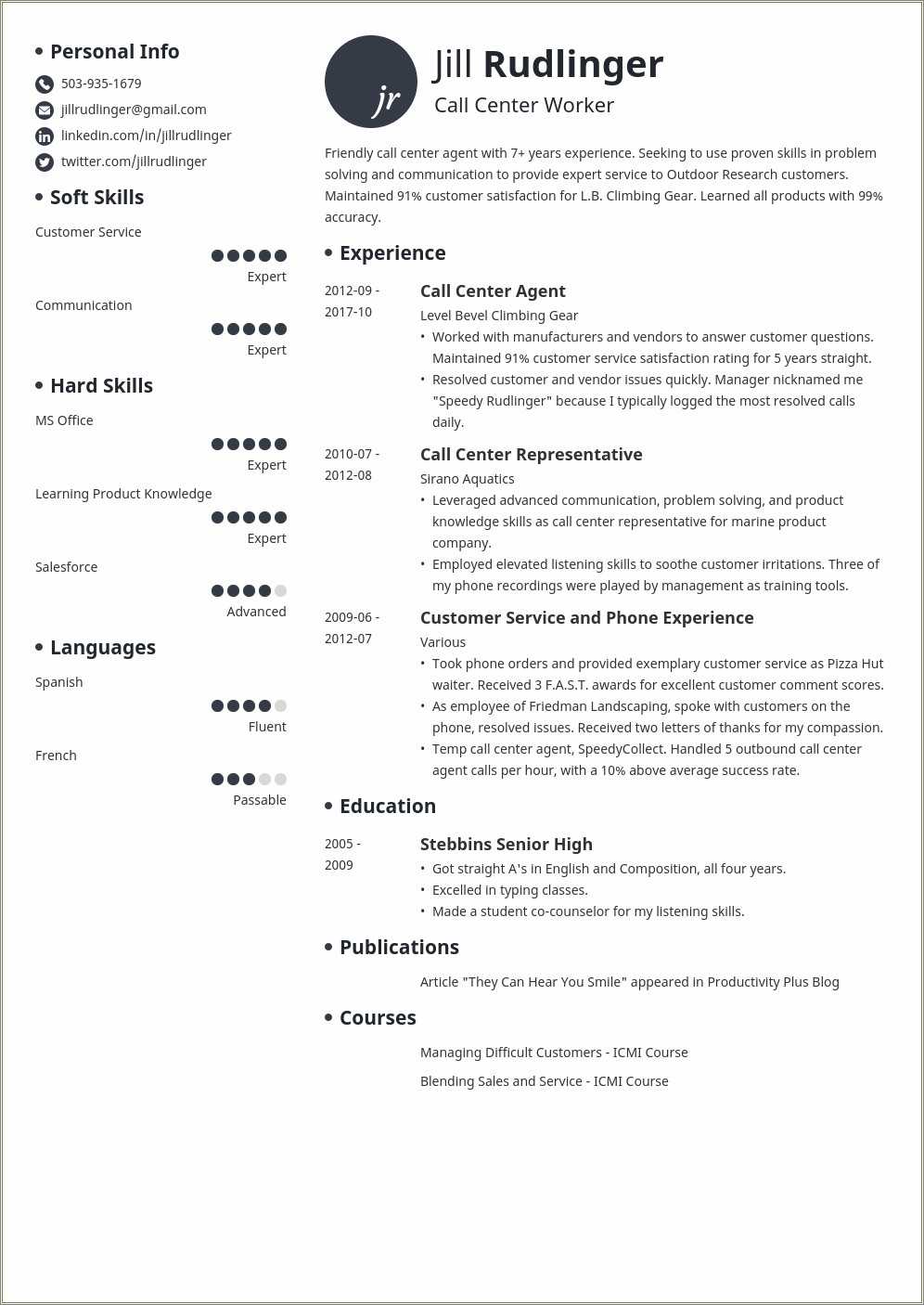 resume-for-call-center-job-pdf-resume-example-gallery