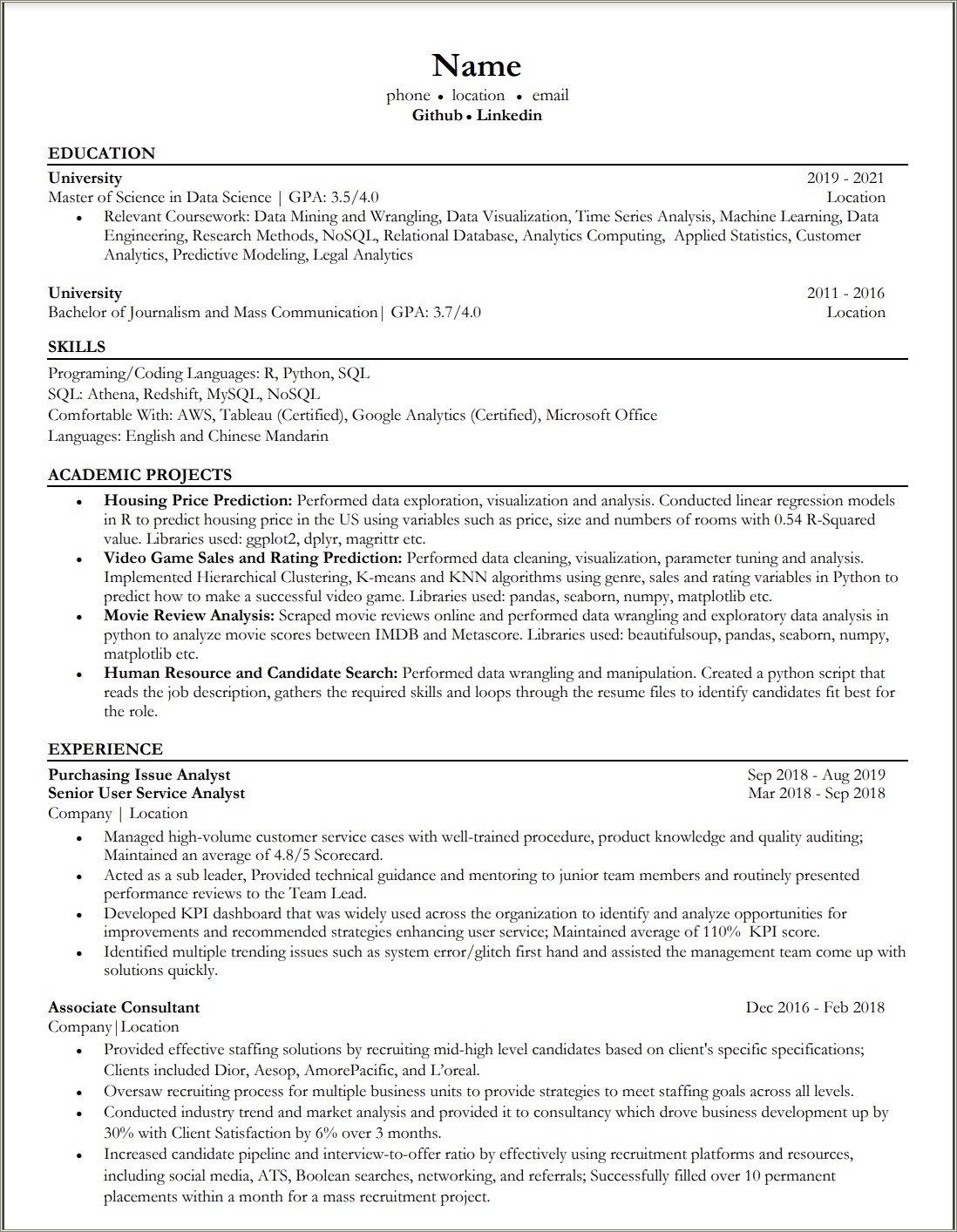 Skills To Put On English Major Resume - Resume Example Gallery