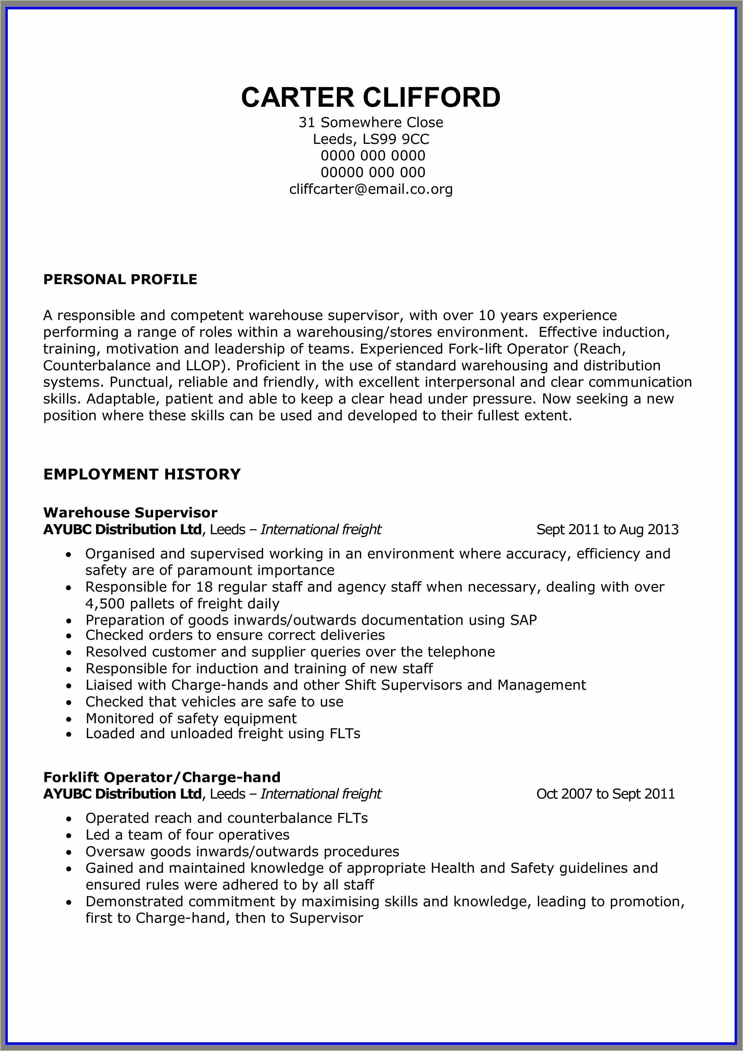 resume-for-entry-level-warehouse-worker-resume-example-gallery