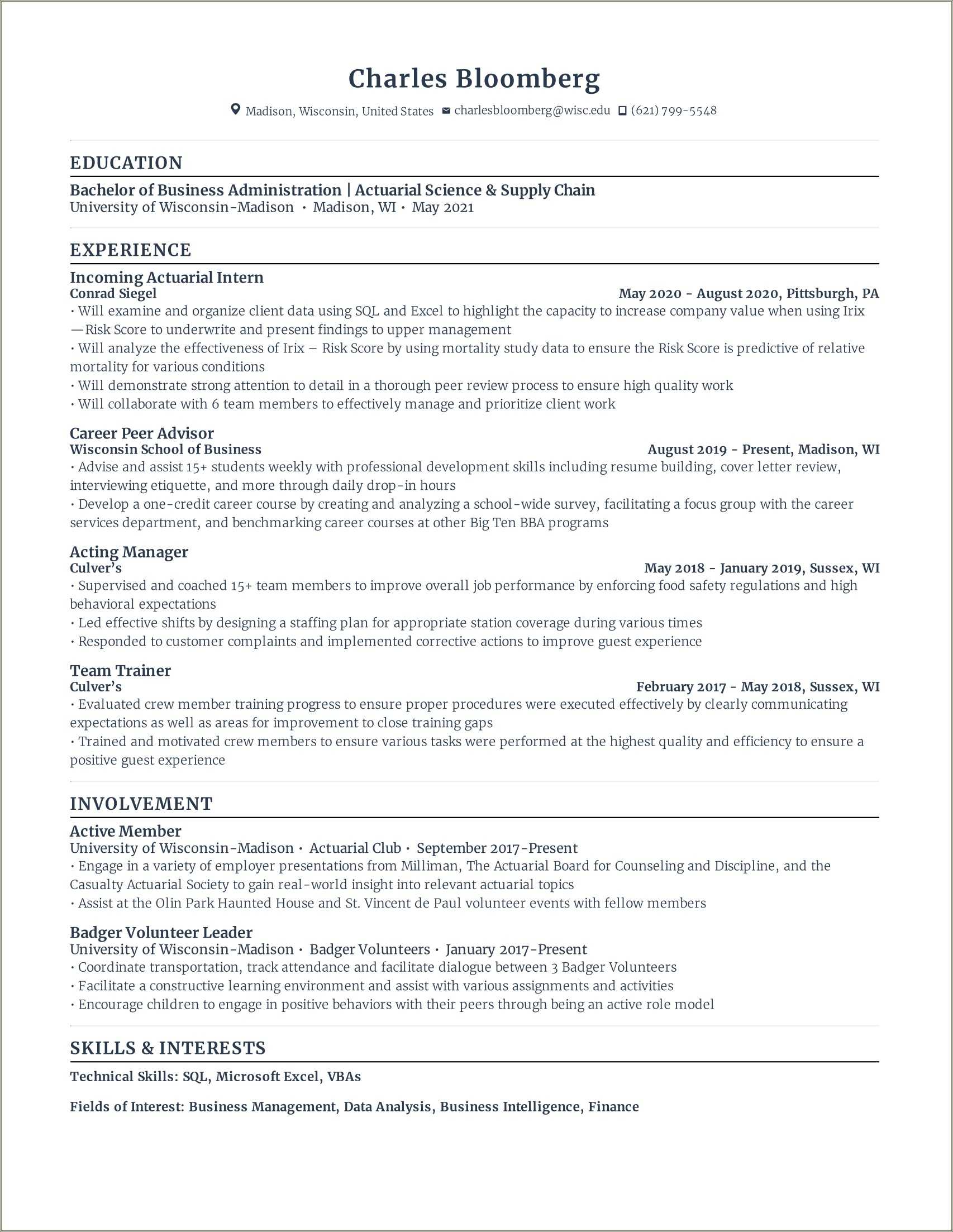 How To Write A High School Resume For Letter Of Recommendation