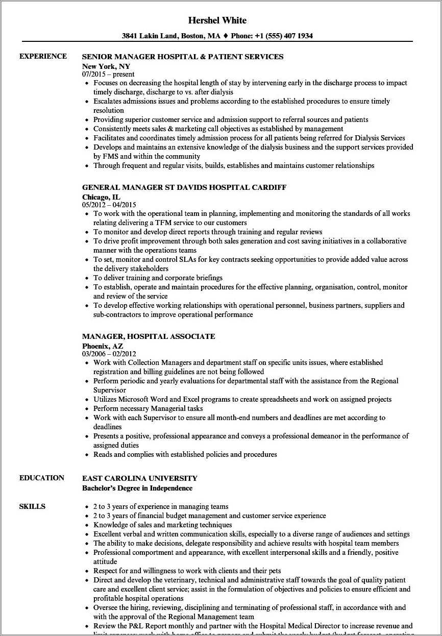 resume-for-hospital-management-freshers-resume-example-gallery