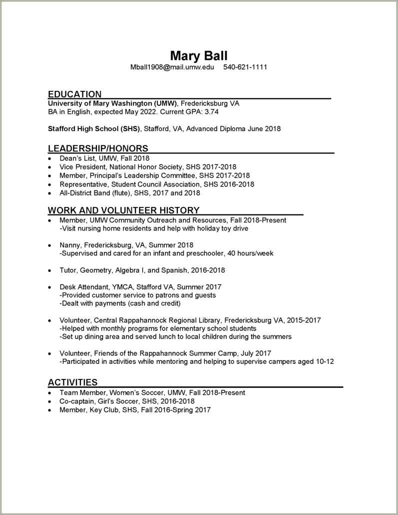 Resume For No High School Diploma - Resume Example Gallery