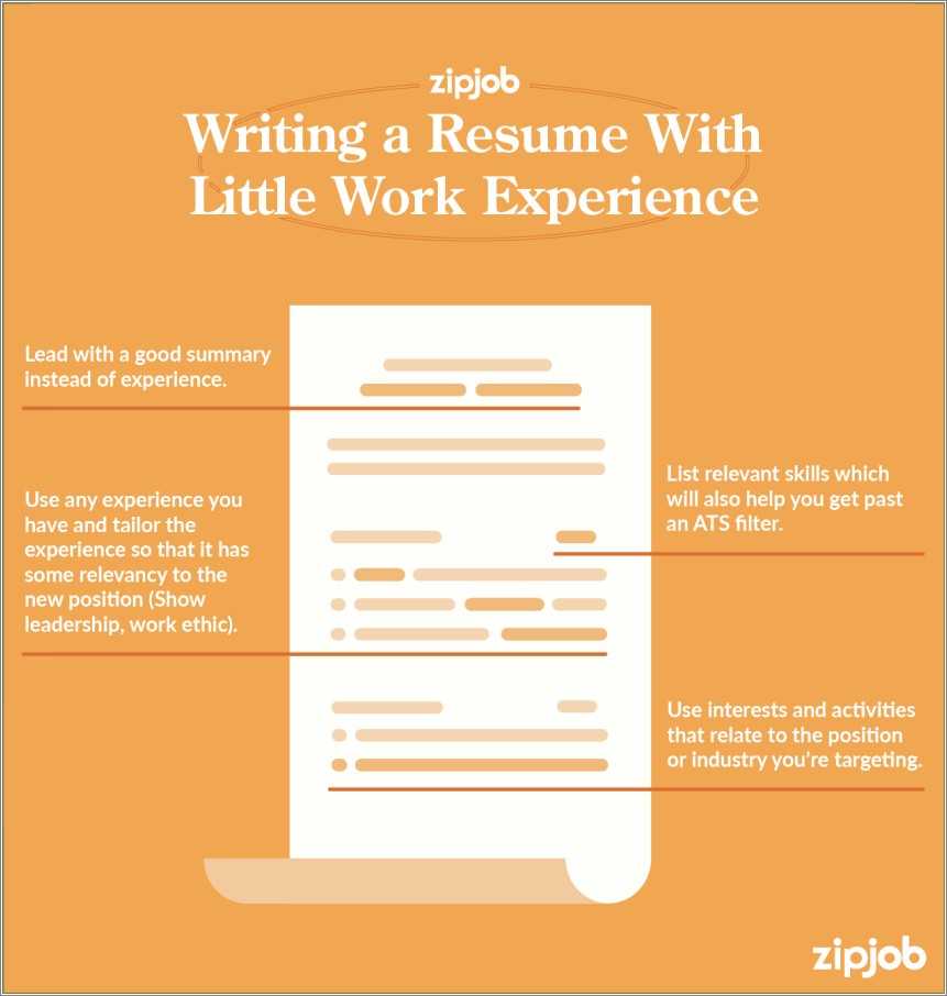 Simpe Resume For People With Little Experience - Resume Example Gallery