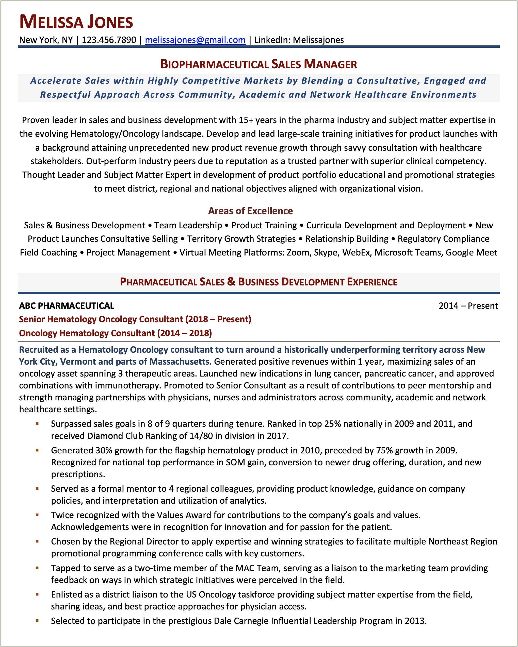 resume-for-pharmaceutical-product-manager-resume-example-gallery