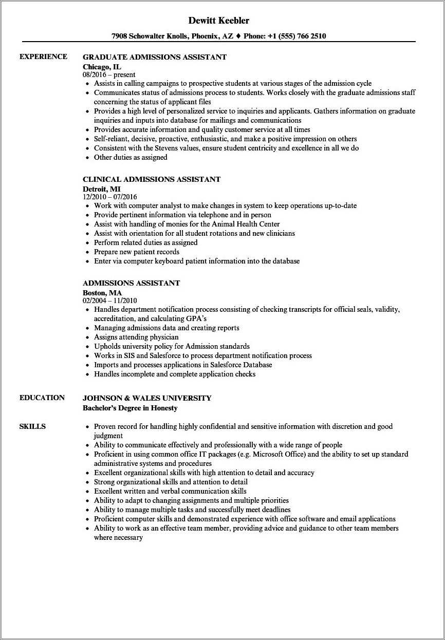 Resume For Student Assistant Sample - Resume Example Gallery