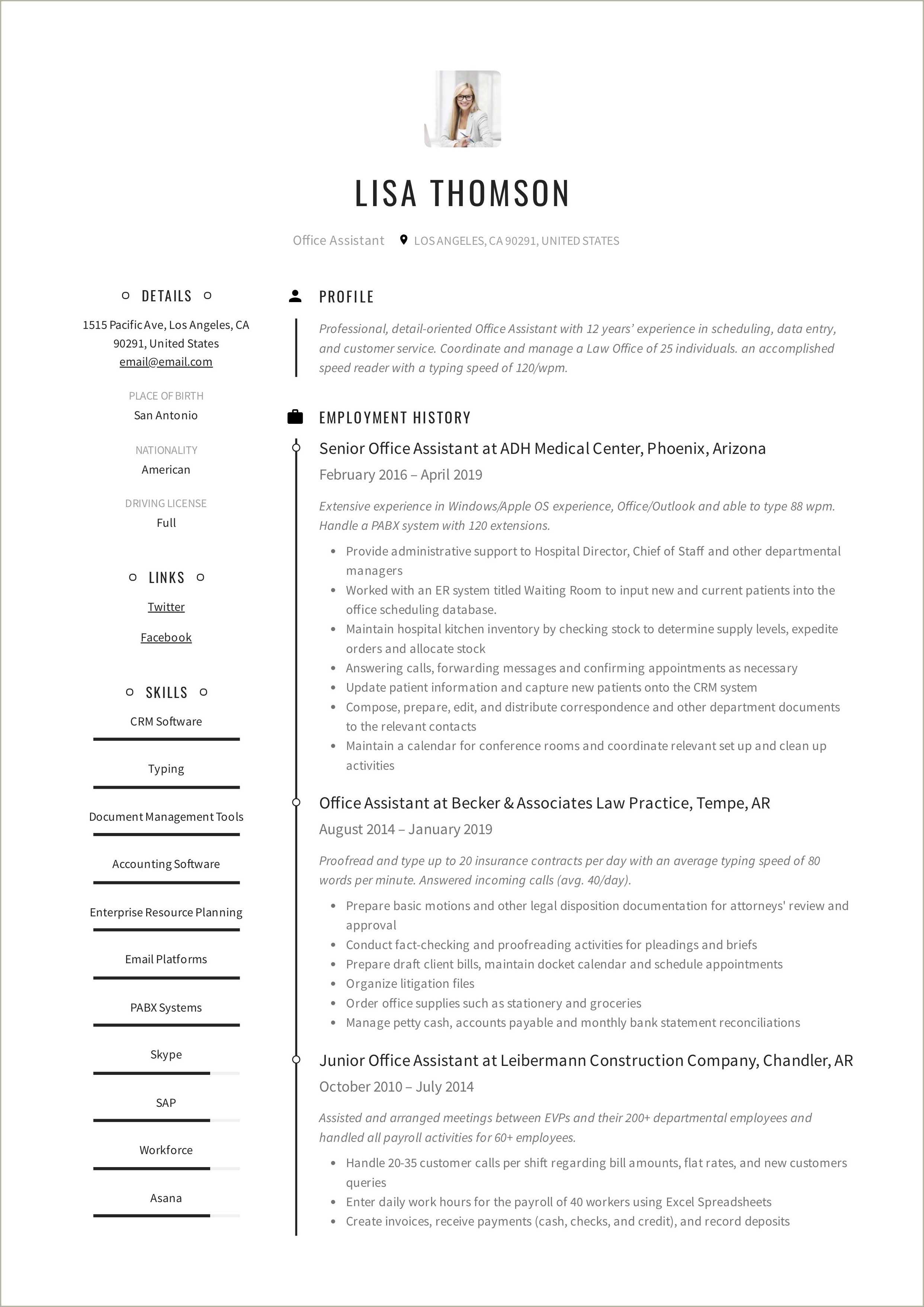 Resume For The State Of Mi Examples Resume Example Gallery