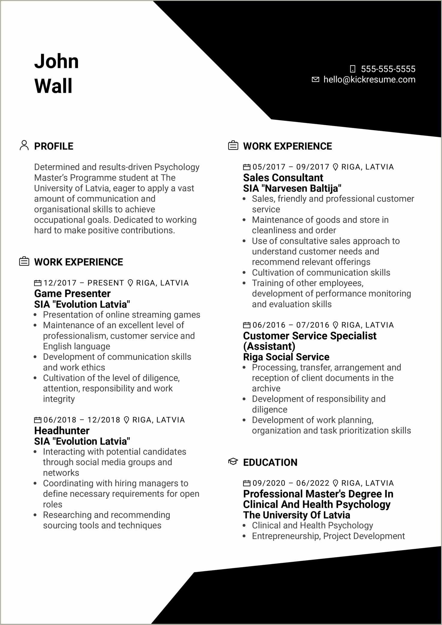 Resume Examples For Working At A Convienent Store - Resume Example Gallery