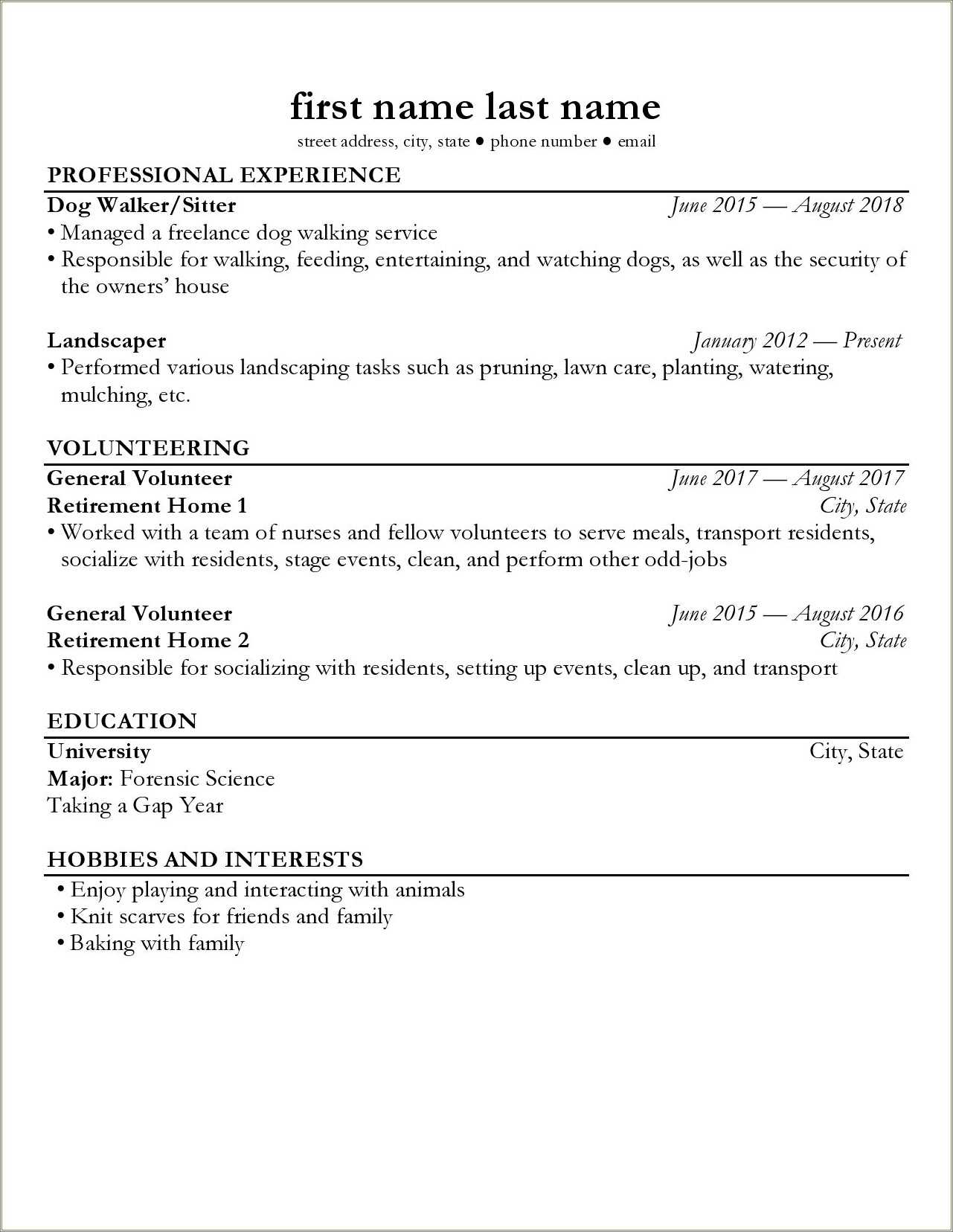 Landscaping Job Description For Resume Pdf