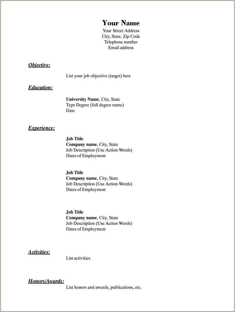 new-resume-model-free-download-resume-example-gallery