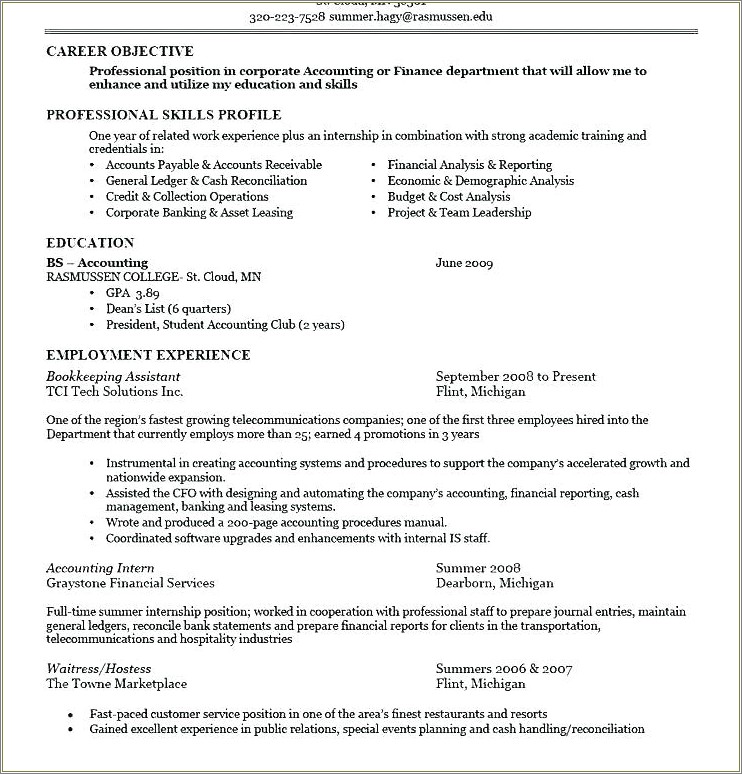 Resume For Job Promotion Examples Resume Example Gallery