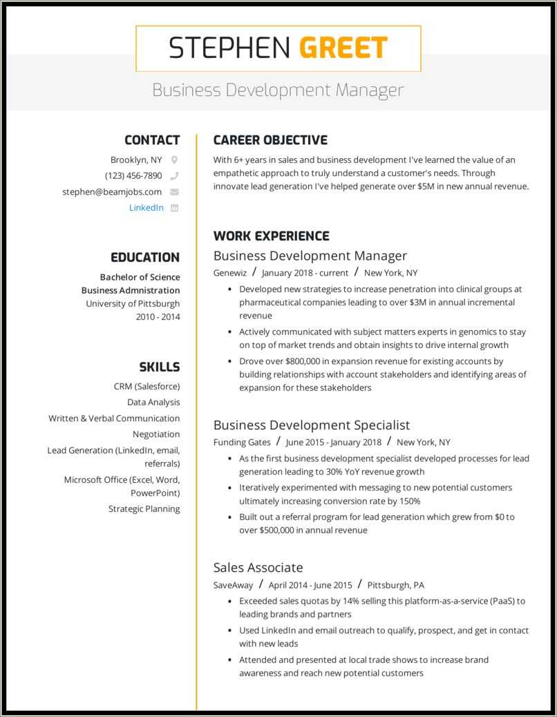 Resume Objective Examples Skilled Trade Resume Example Gallery