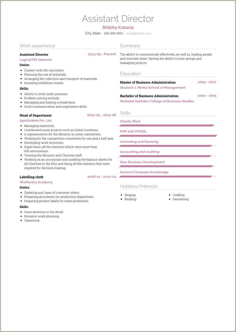 resume-objective-for-associate-director-resume-example-gallery