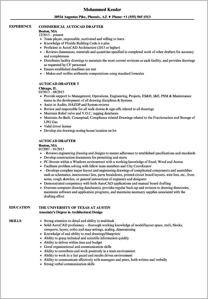 resume-objective-for-entry-autocad-operator-resume-example-gallery