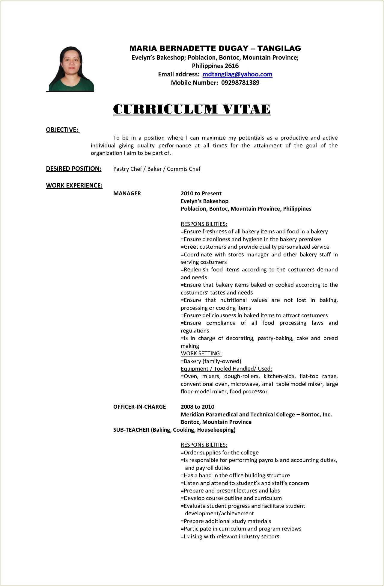 Creating A Resume For Blue Collar Work Resume Example Gallery