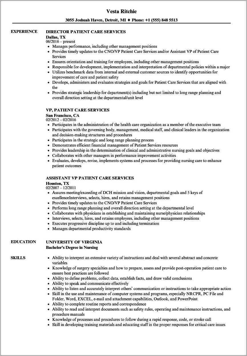 resume-objective-for-patient-care-resume-example-gallery