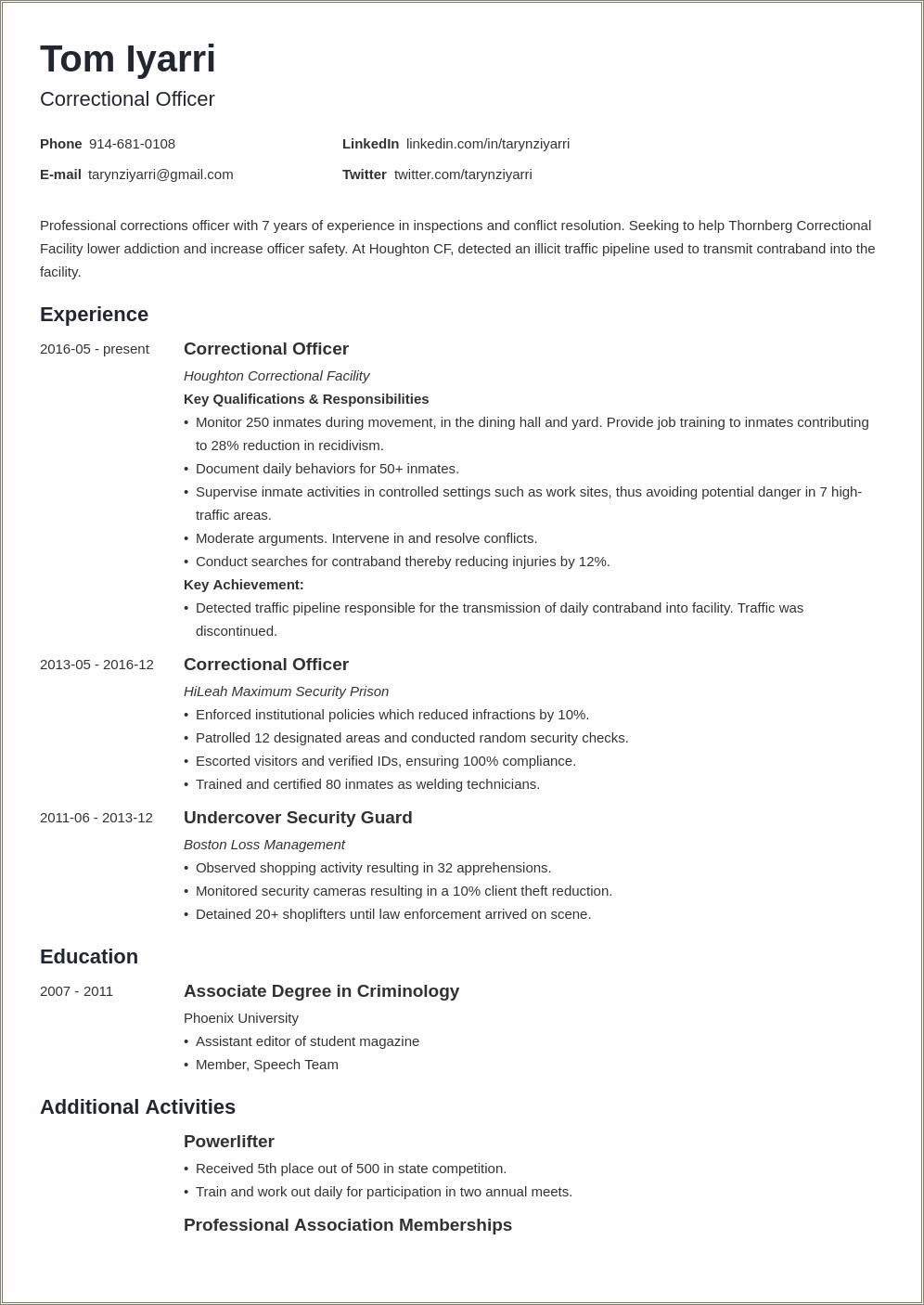 Resume Objectives For Correctional Nurse - Resume Example Gallery