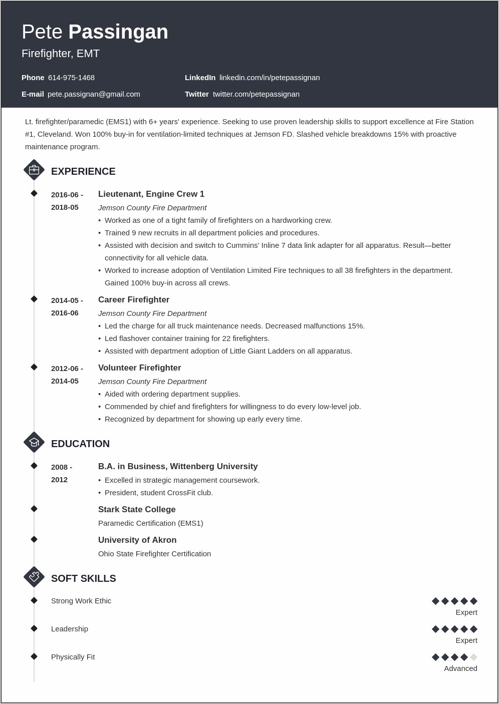 resume-objectives-for-paramedic-firefighter-resume-example-gallery