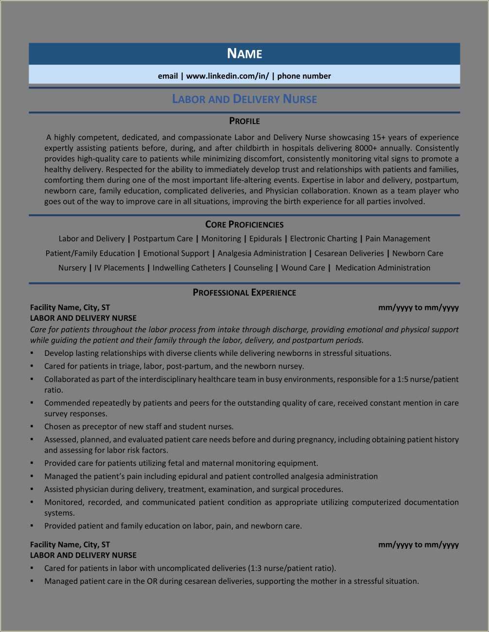 Resume Objectives For Preceptorship Nursing - Resume Example Gallery