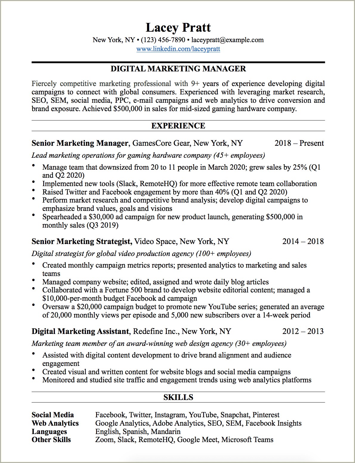 resume objective examples for employee engagement manager