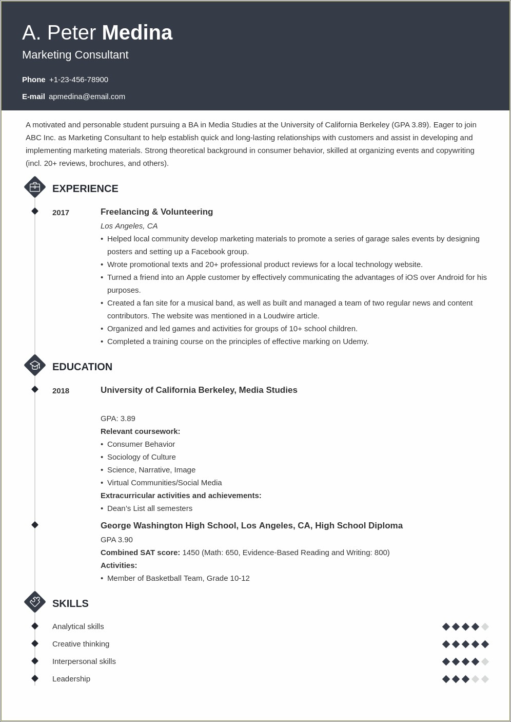 Resume Previous Work Experience Examples Resume Example Gallery