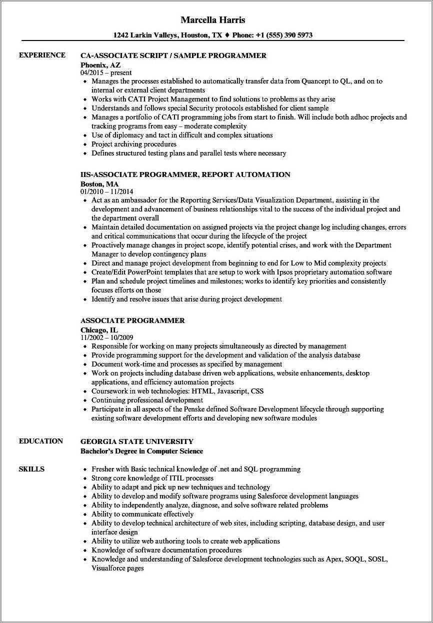 Resume Examples For Associate Degree In Accounting - Resume Example Gallery