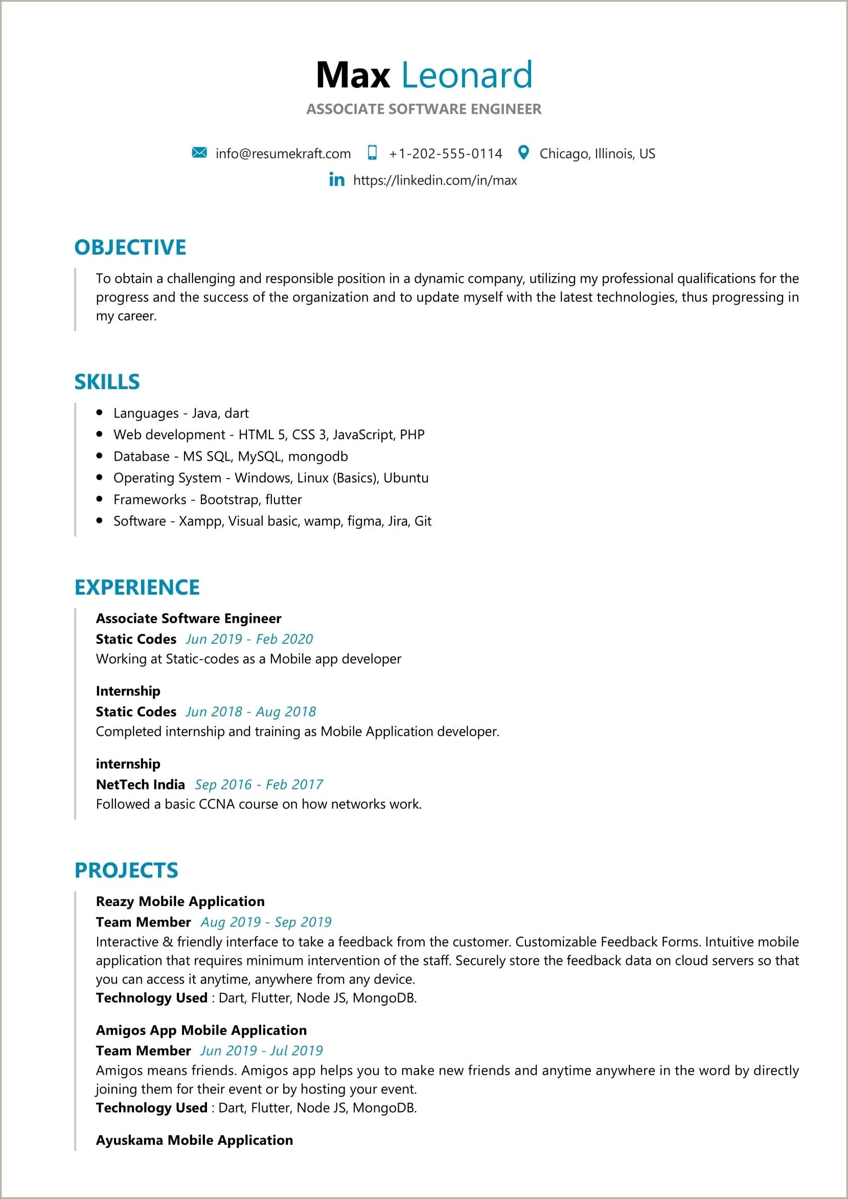 Resume Sample For Ccna Fresher - Resume Example Gallery