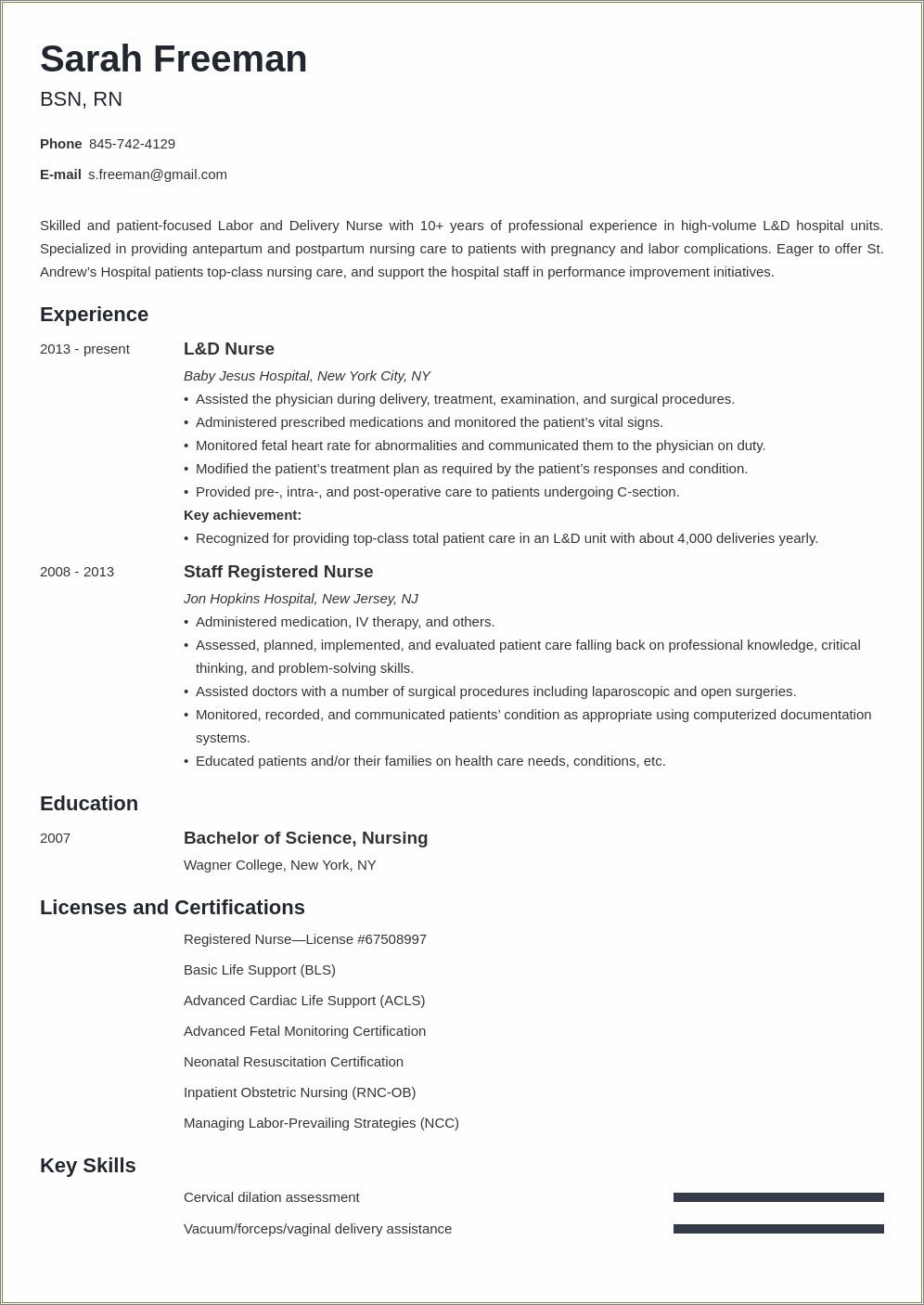 How To Write A Obgyn Physician Resume