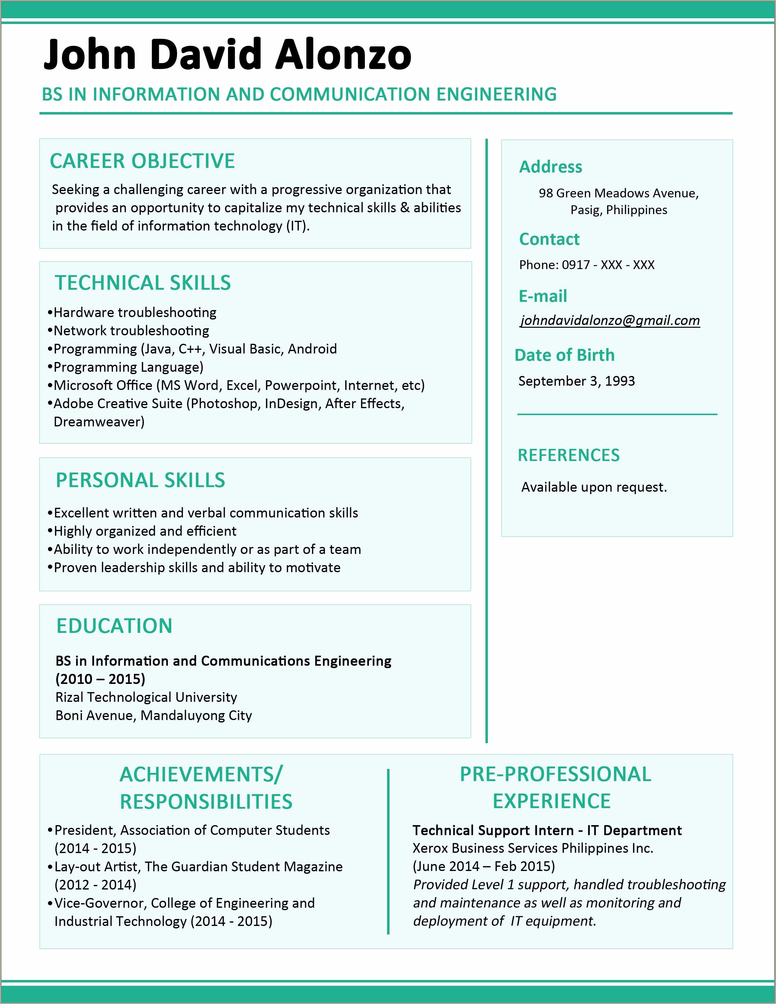 resume-format-philippines-depression-spr-che