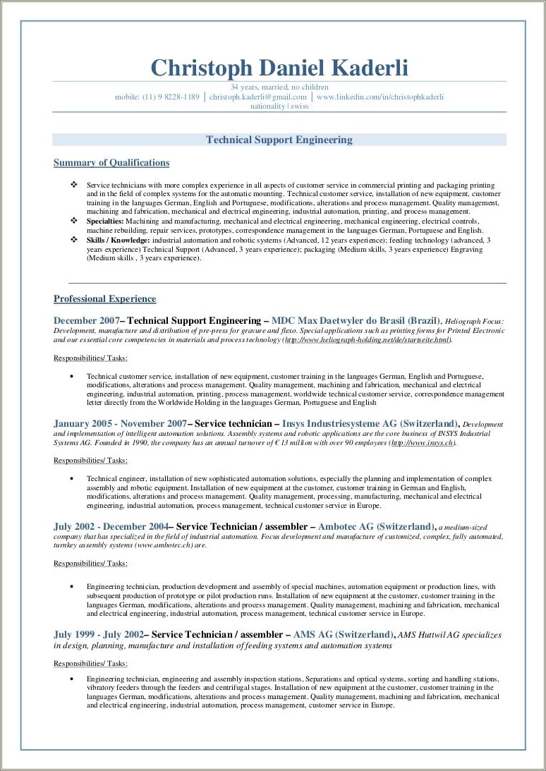 Resume Sample Mechanical Assembler Templates - Resume Example Gallery