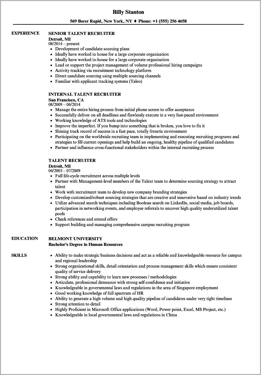 Resume Samples Applicant Tracking Systems Resume Example Gallery