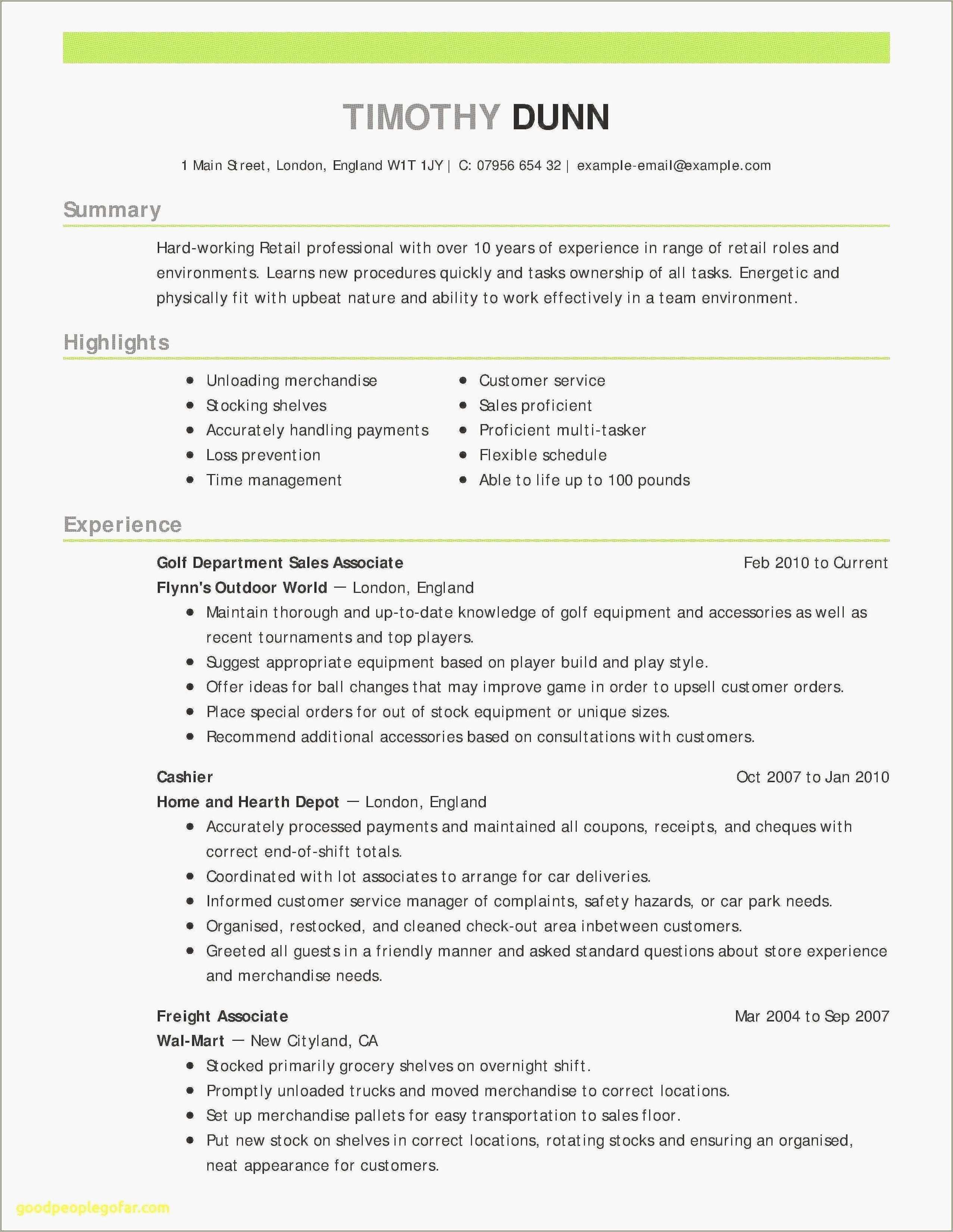 resume examples skills section beginners