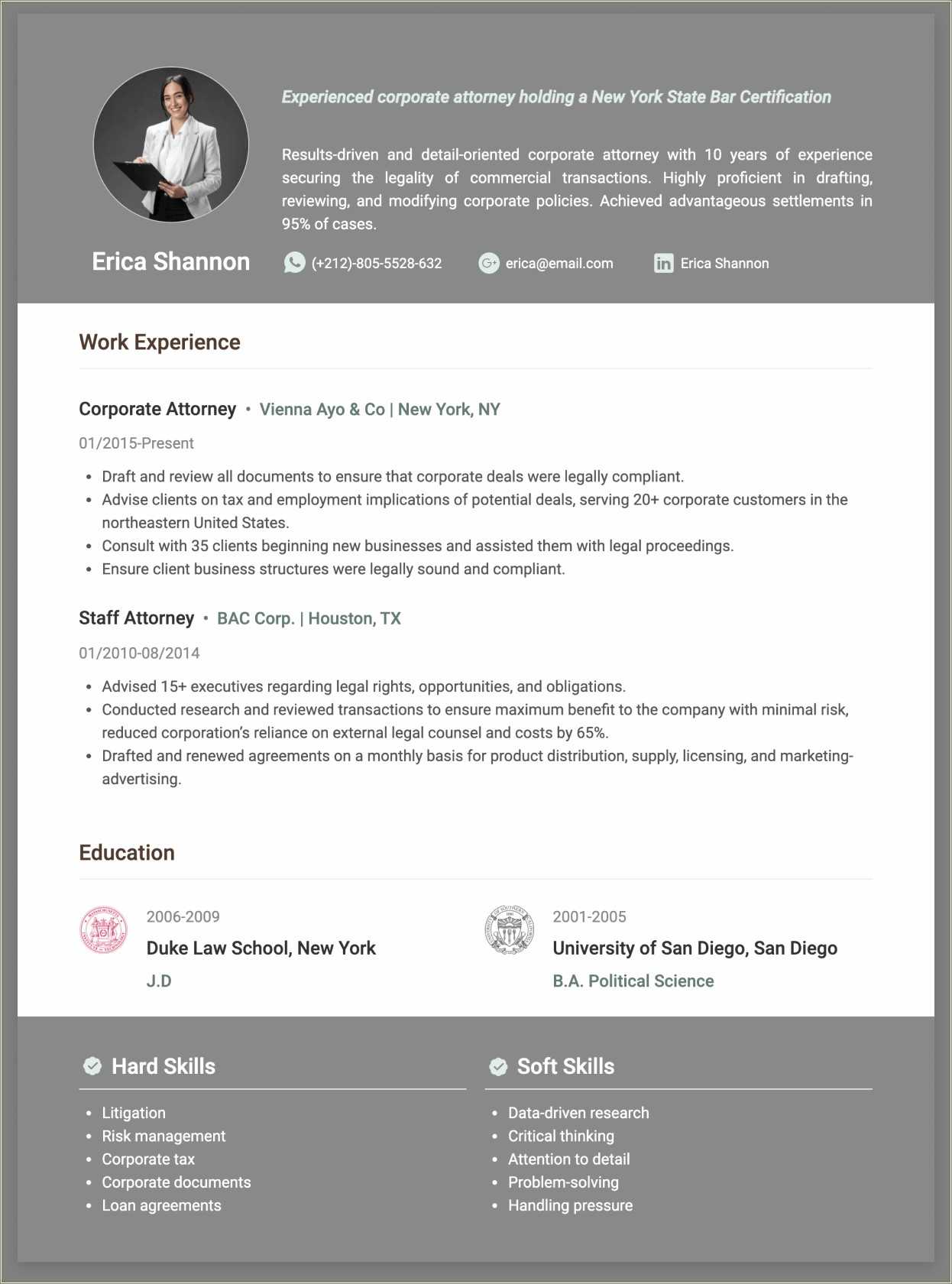 a-resume-with-headliner-and-summary-resume-example-gallery