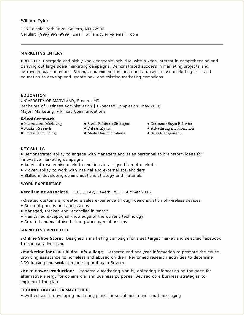 resume template for job promotion
