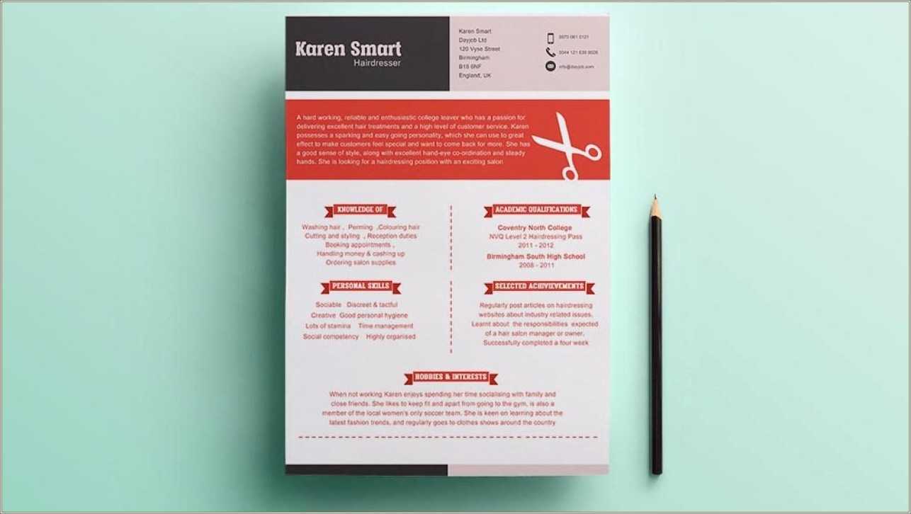 Free Resume Templates Hair Stylist Resume Example Gallery