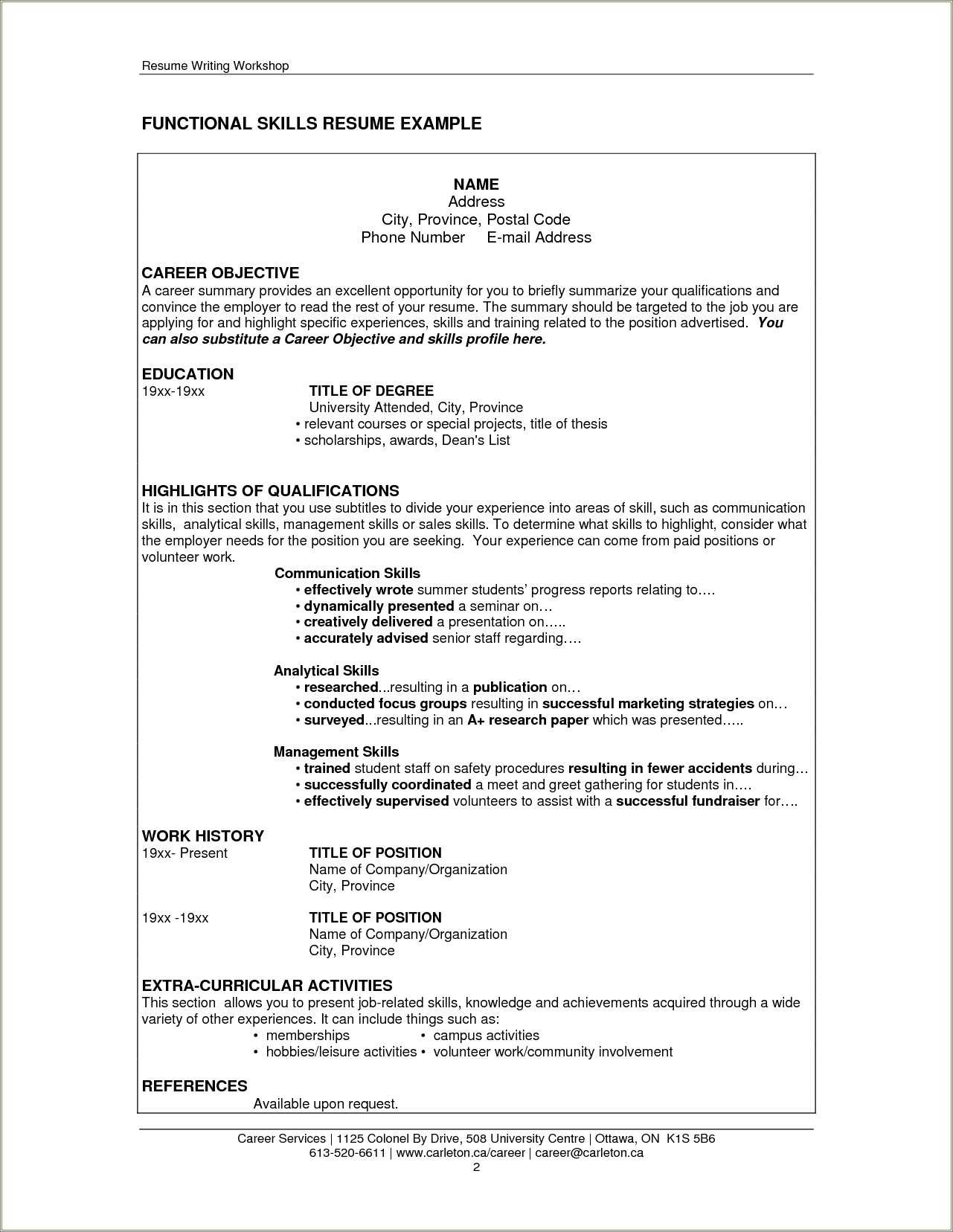 resume-with-skills-and-qualifications-resume-example-gallery