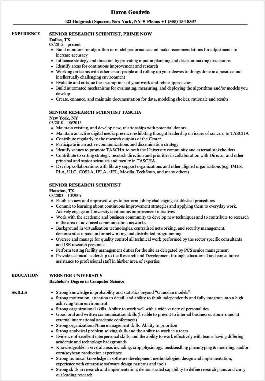 Examples Of Service Industry Resumes - Resume Example Gallery