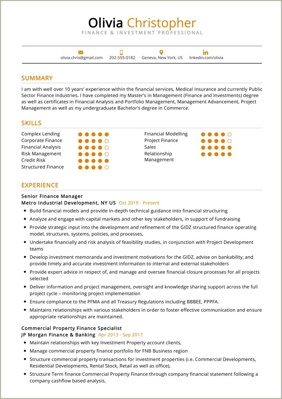 Retail Summary For Resumes Examples Resume Example Gallery