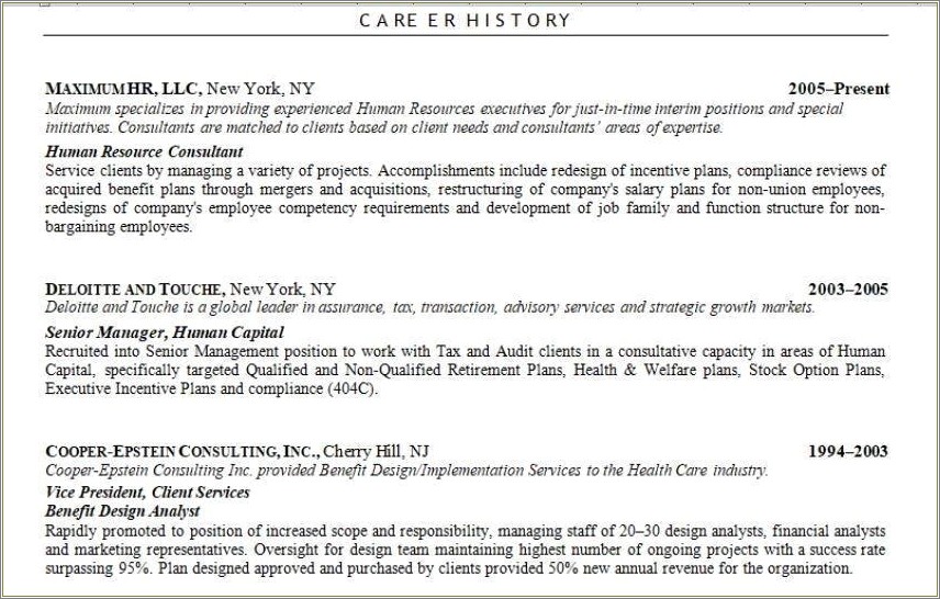 Retirement Plan Services Resume Samples - Resume Example Gallery