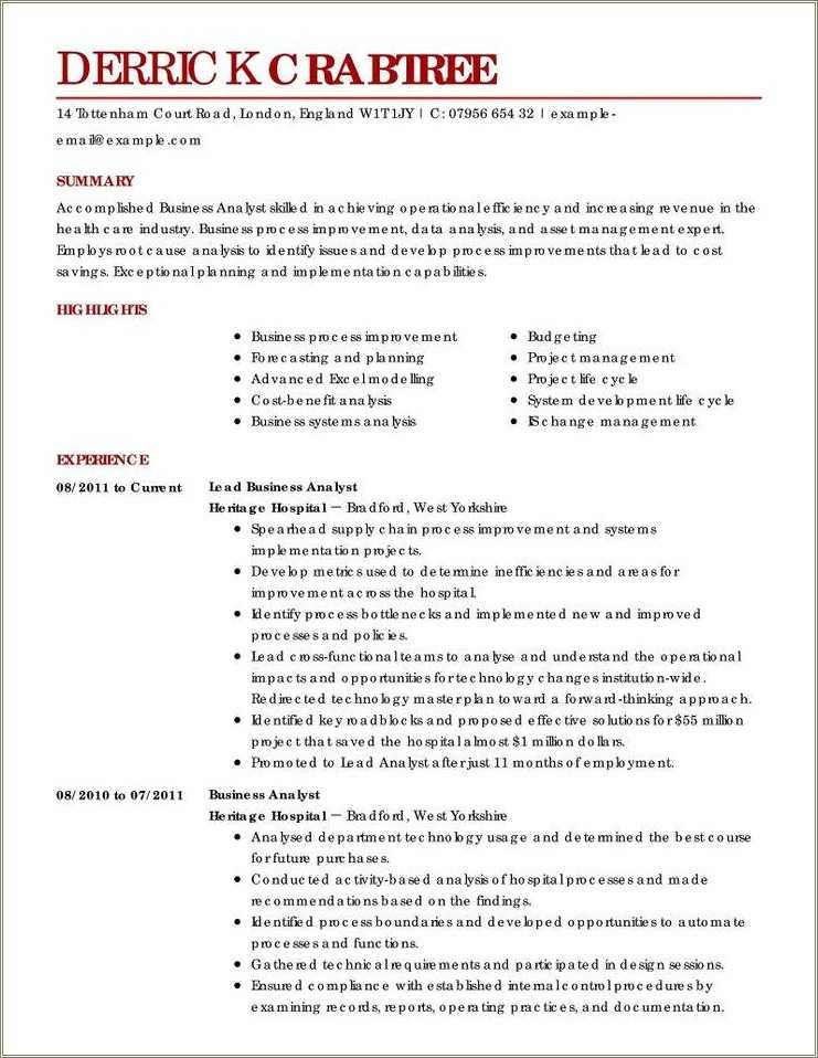 root cause analysis resume