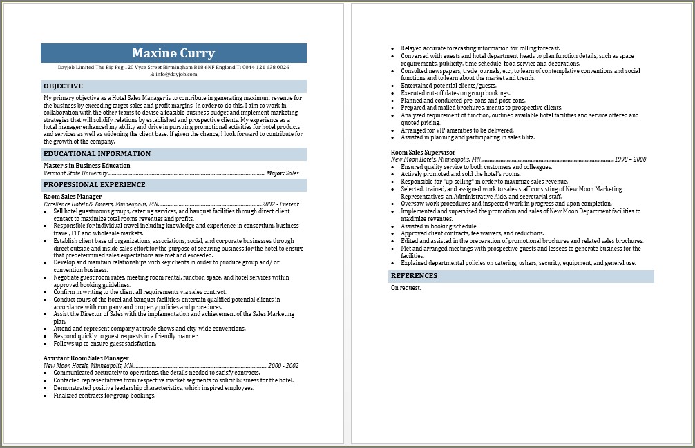 hotel-sales-manager-resume-pdf-resume-example-gallery