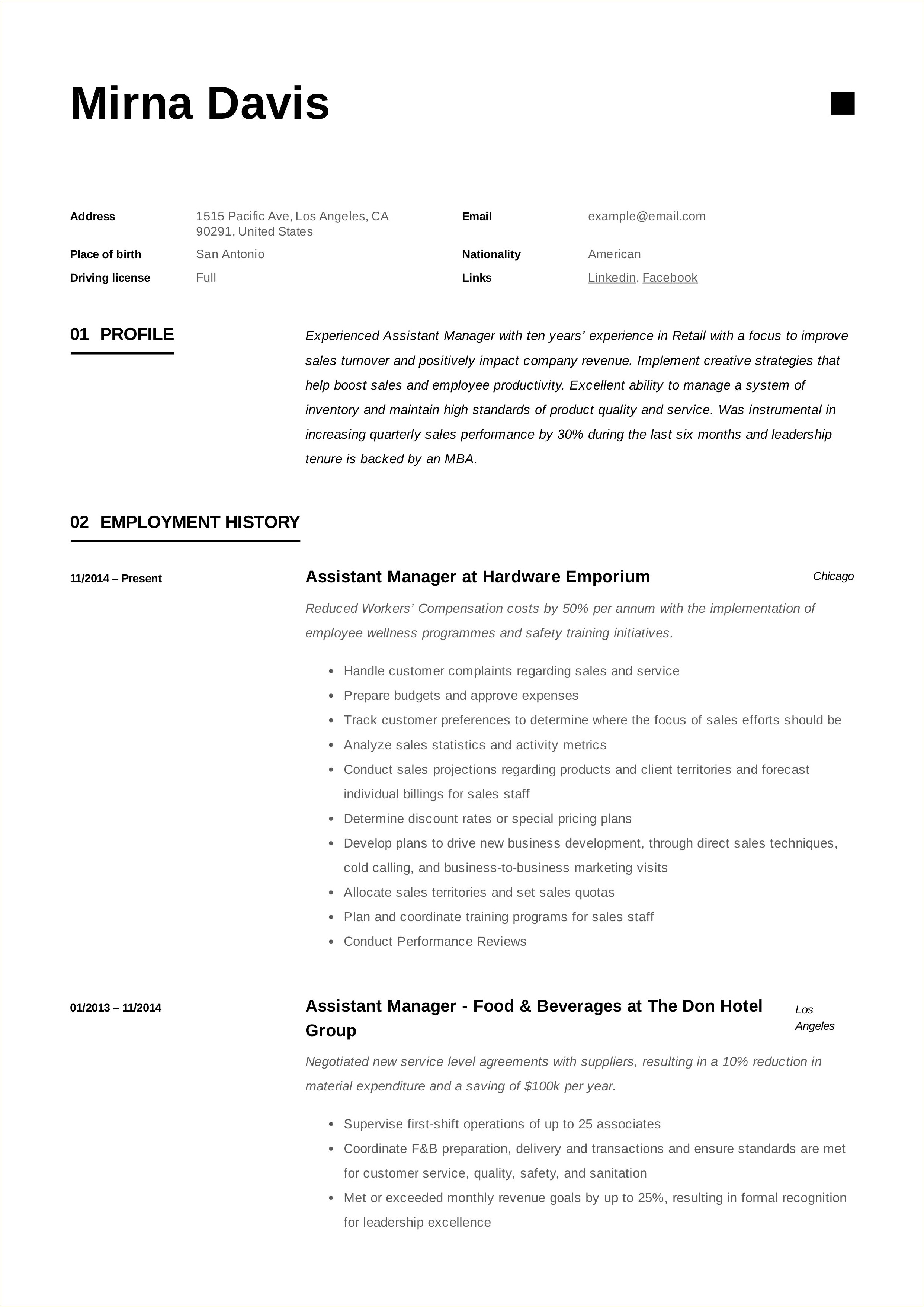 sample-assistant-branch-manager-resume-resume-example-gallery