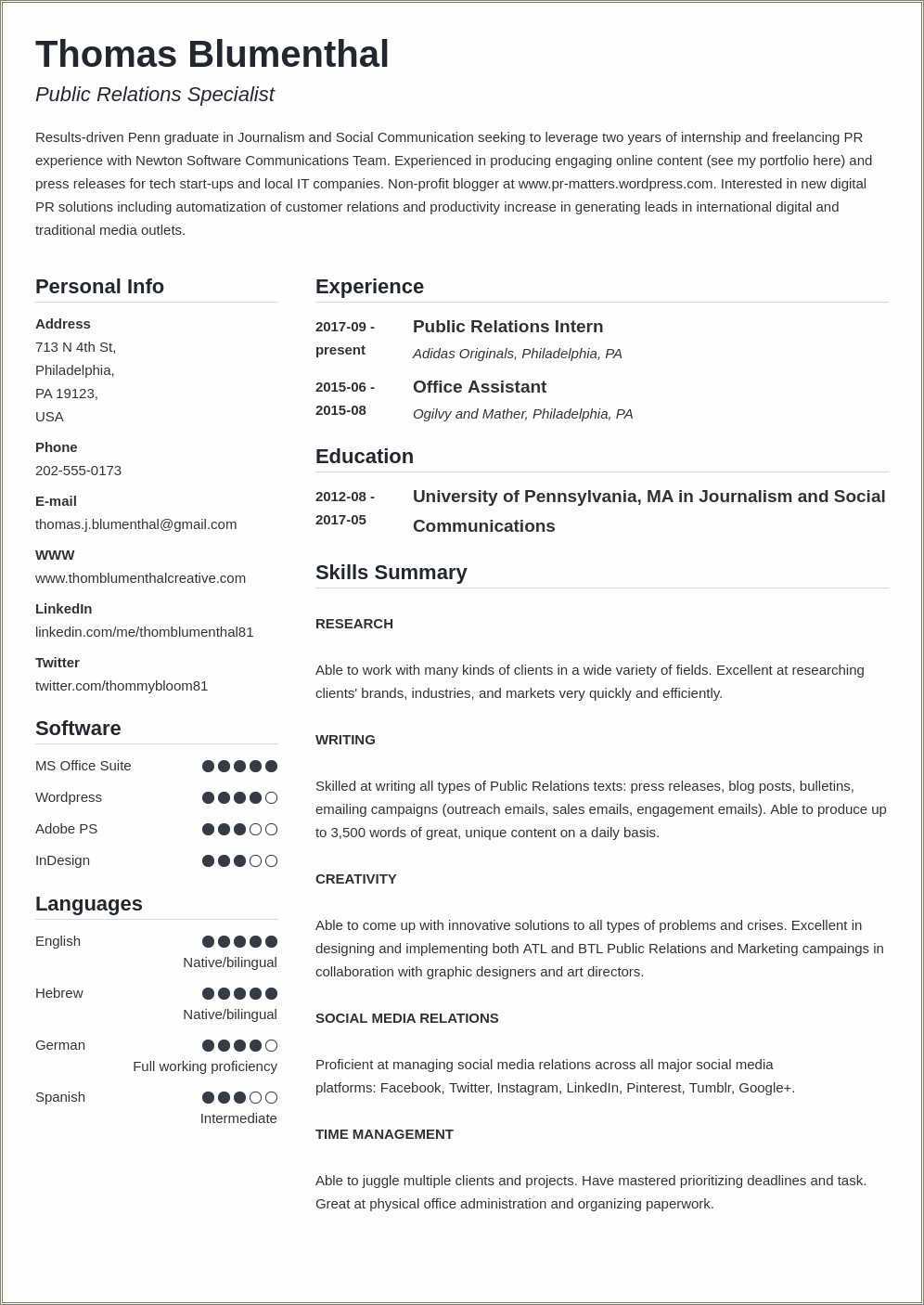 Sample Soft Copy Of Resume - Resume Example Gallery