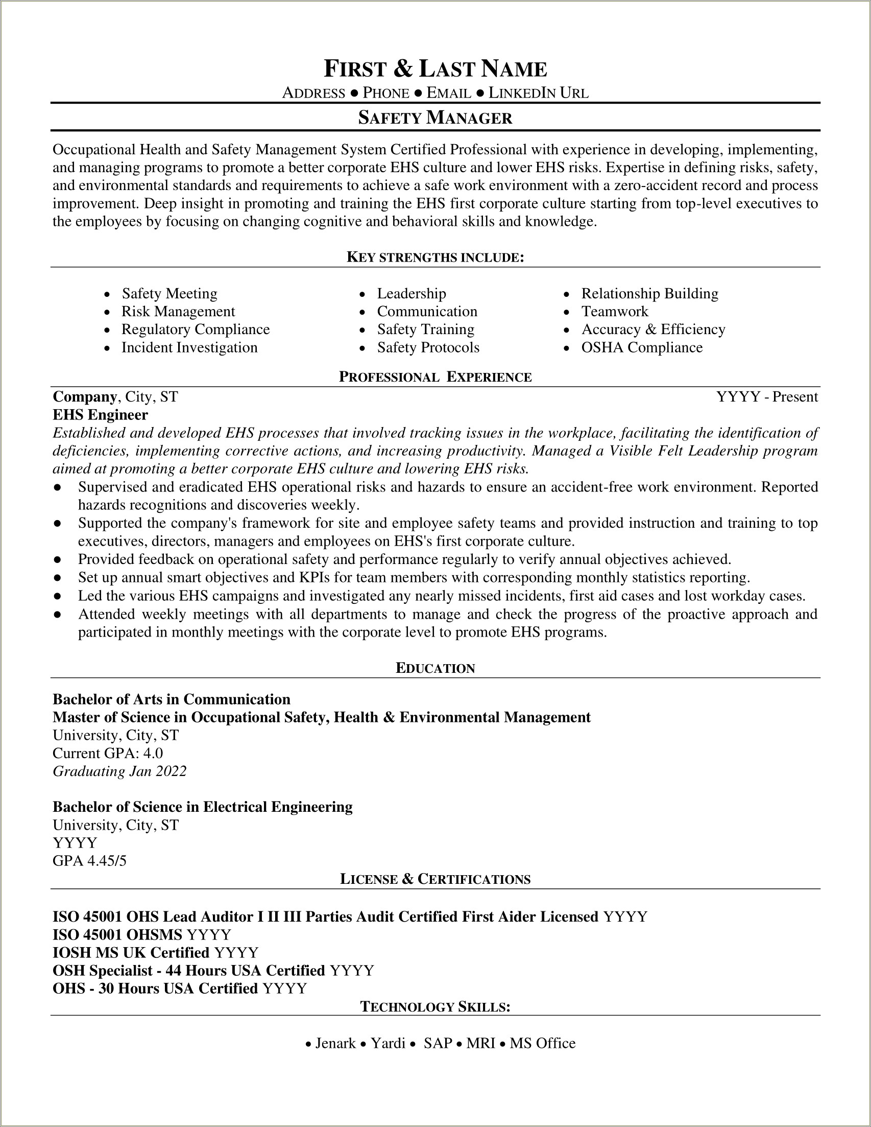 Corporate Social Responsibility Director Resume Sample - Resume Example ...