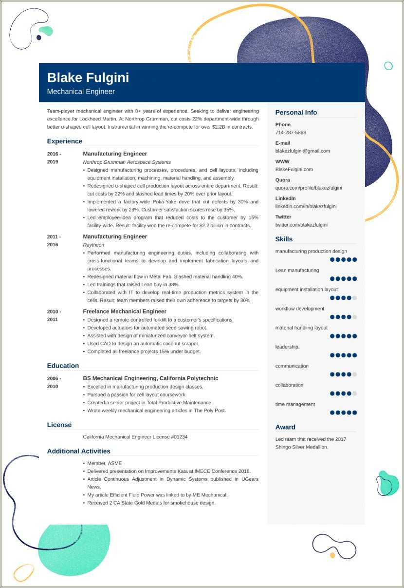 sample-experienced-mechanical-engineer-resume-resume-example-gallery