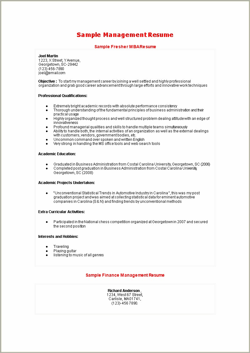 sample-format-of-professional-resume-resume-example-gallery