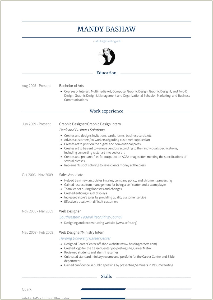 sample-graphic-design-internship-resume-resume-example-gallery