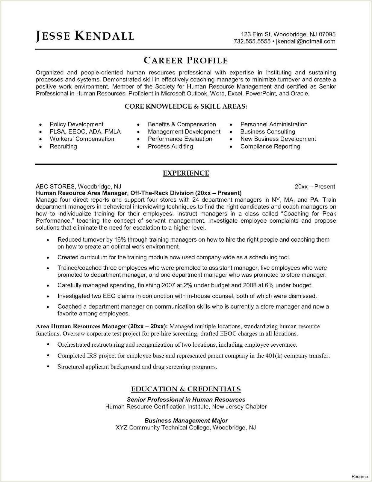 Sample Human Services Resume Template Resume Example Gallery