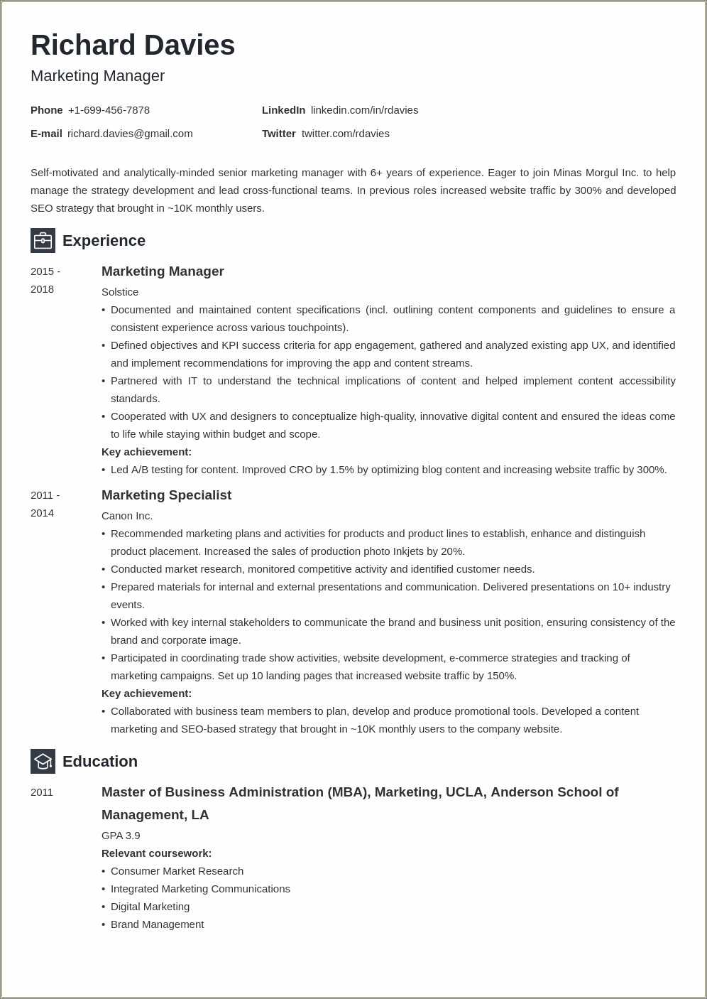 Sample Marketing Resume Objective Statements Resume Example Gallery 2661