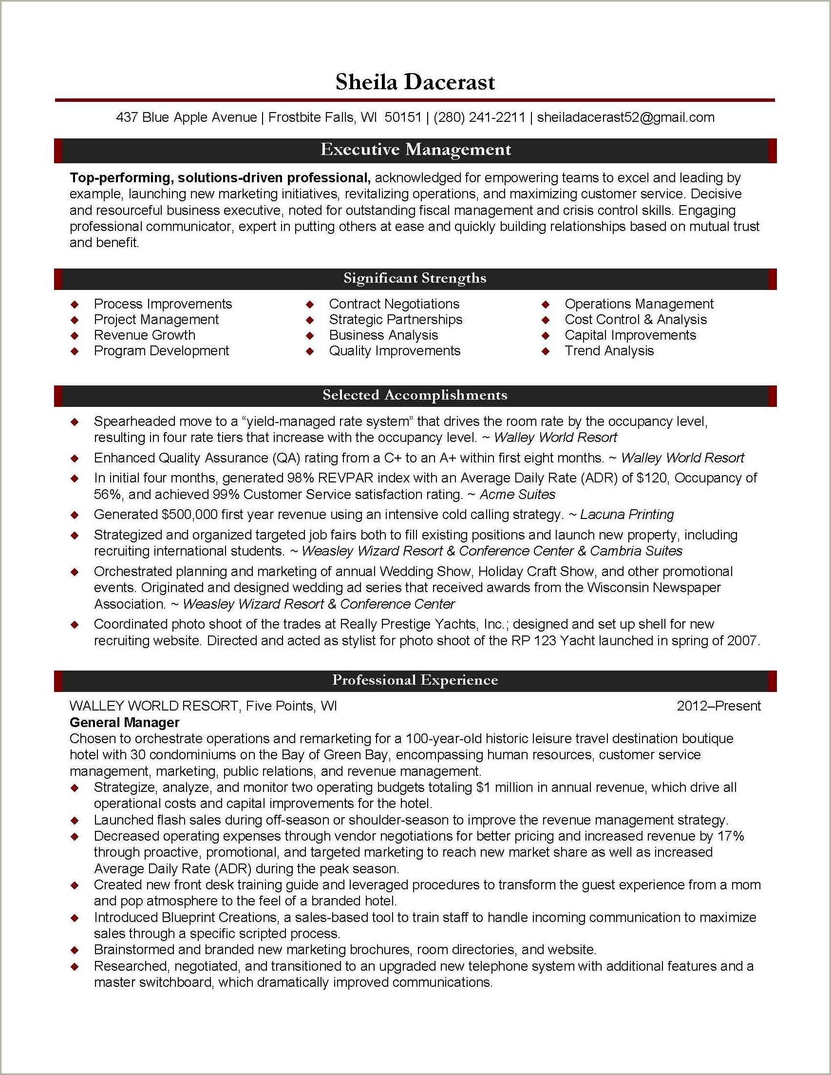 Management Non Profit Resume Skills And Abilities Resume Example Gallery